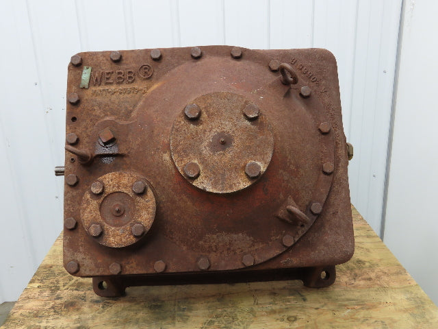 Jervis B Webb 475/10 Webb Worm-Maag Speed Reducer 60.6:1 Gearbox 2-15/16" Output