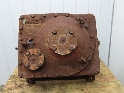 Jervis B Webb 475/10 Webb Worm-Maag Speed Reducer 60.6:1 Gearbox 2-15/16" Output
