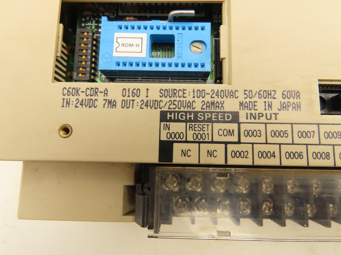Omron C60K-CDR-A Sysmac C60K Programmable Controller Input Output Module