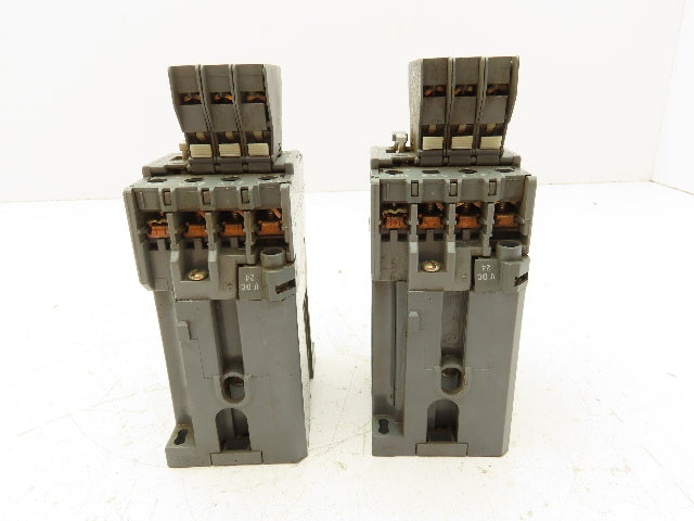 ABB BC25 CA5 Contactor With Auxiliary Contact CA5 24VDC 45A 3PH Lot Of 2