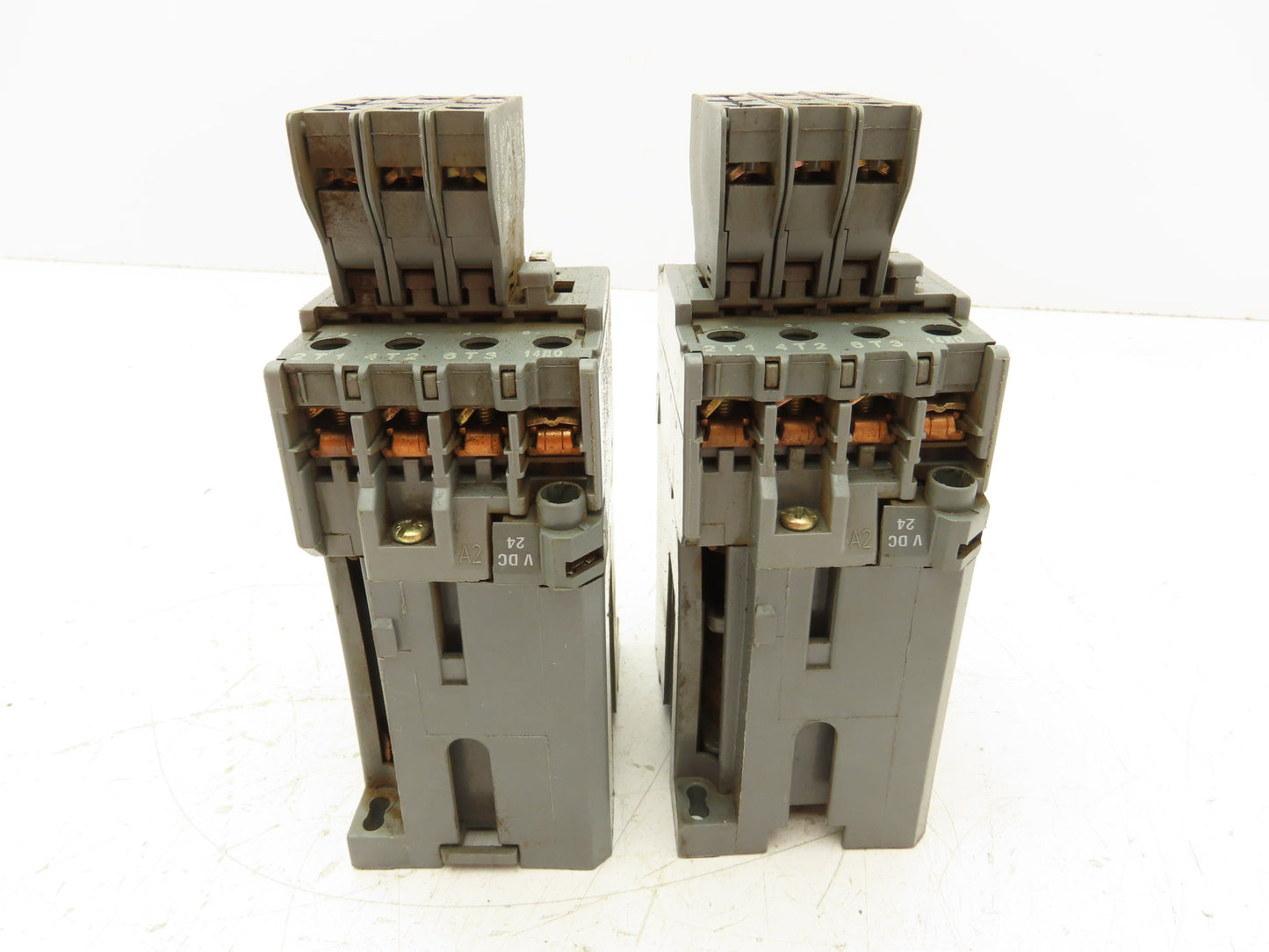 ABB BC25 CA5 Contactor With Auxiliary Contact CA5 24VDC 45A 3PH Lot Of 2