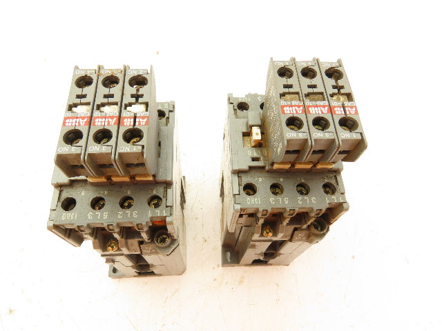 ABB BC25 CA5 Contactor With Auxiliary Contact CA5 24VDC 45A 3PH Lot Of 2