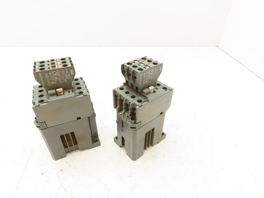 ABB BC25 CA5 Contactor With Auxiliary Contact CA5 24VDC 45A 3PH Lot Of 2