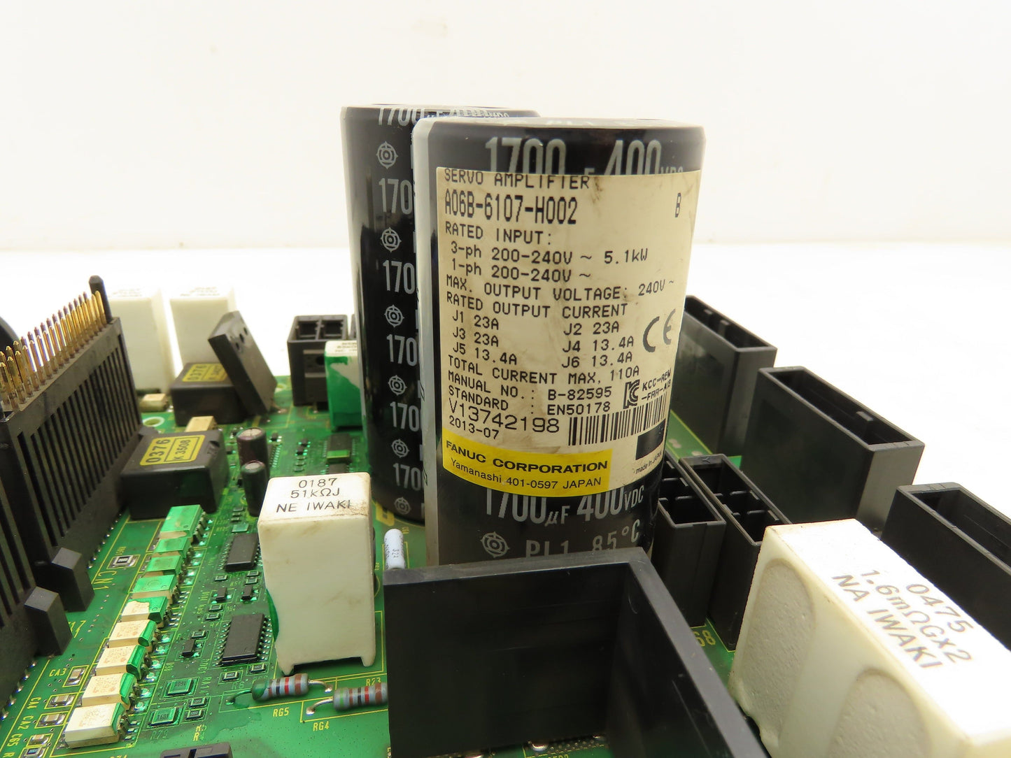 Fanuc A20B-2101-0221/06E AC Servo Motor Amplifier Module Circuit Board