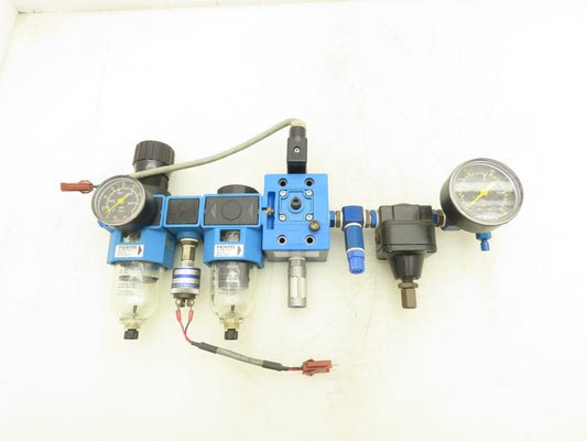 Festo LFM-1/4-S-B Pneumatic Air Treatment Regulator Filter Solenoid Valve Switch