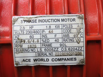 Advantage 100 1 Ton Electric Chain Hoist 26 FPM 18' Travel 16' Pendant 460 Volt