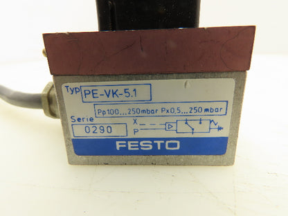 Festo PE-VK-5.1 PE Converter Pressure Transducer Lot of 3