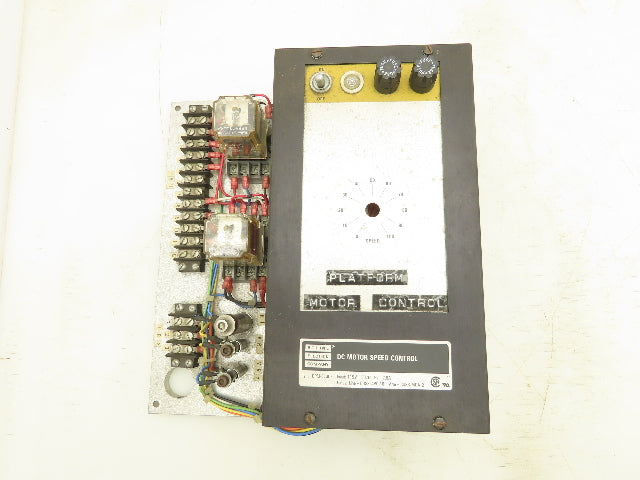 Bodine DPM-6130E DC Motor Speed Control 115V 7.8A Input Missing Potentiometer