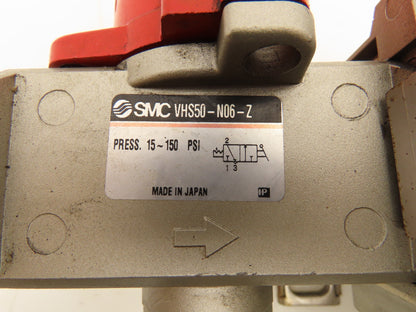 SMC AF50-N06-Z Pneumatic Air Regulator Lockout Valve 150 PSI