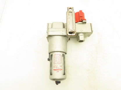 SMC AF50-N06-Z Pneumatic Air Regulator Lockout Valve 150 PSI