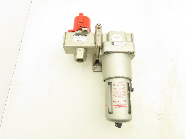 SMC AF50-N06-Z Pneumatic Air Regulator Lockout Valve 150 PSI