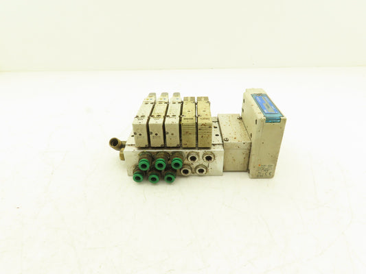 SMC EX260-SDN4 Devicenet Fieldbus Interface 5-Station Solenoid Manifold 24VDC