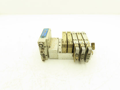 SMC EX260-SDN4 Devicenet Fieldbus Interface 5-Station Solenoid Manifold 24VDC