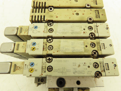 SMC EX260-SDN4 Devicenet Fieldbus Interface 5-Station Solenoid Manifold 24VDC