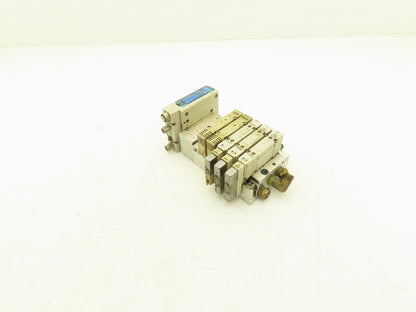SMC EX260-SDN4 Devicenet Fieldbus Interface 5-Station Solenoid Manifold 24VDC