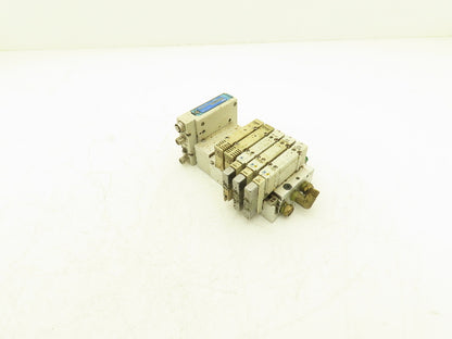 SMC EX260-SDN4 Devicenet Fieldbus Interface 5-Station Solenoid Manifold 24VDC