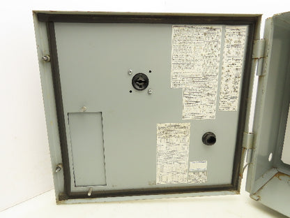 ABB OS30AJ12 Fusible 30A Disconnect Switch Electrical Enclosure 16x14x7"