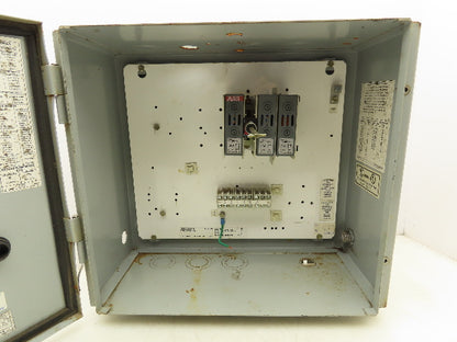 ABB OS30AJ12 Fusible 30A Disconnect Switch Electrical Enclosure 16x14x7"