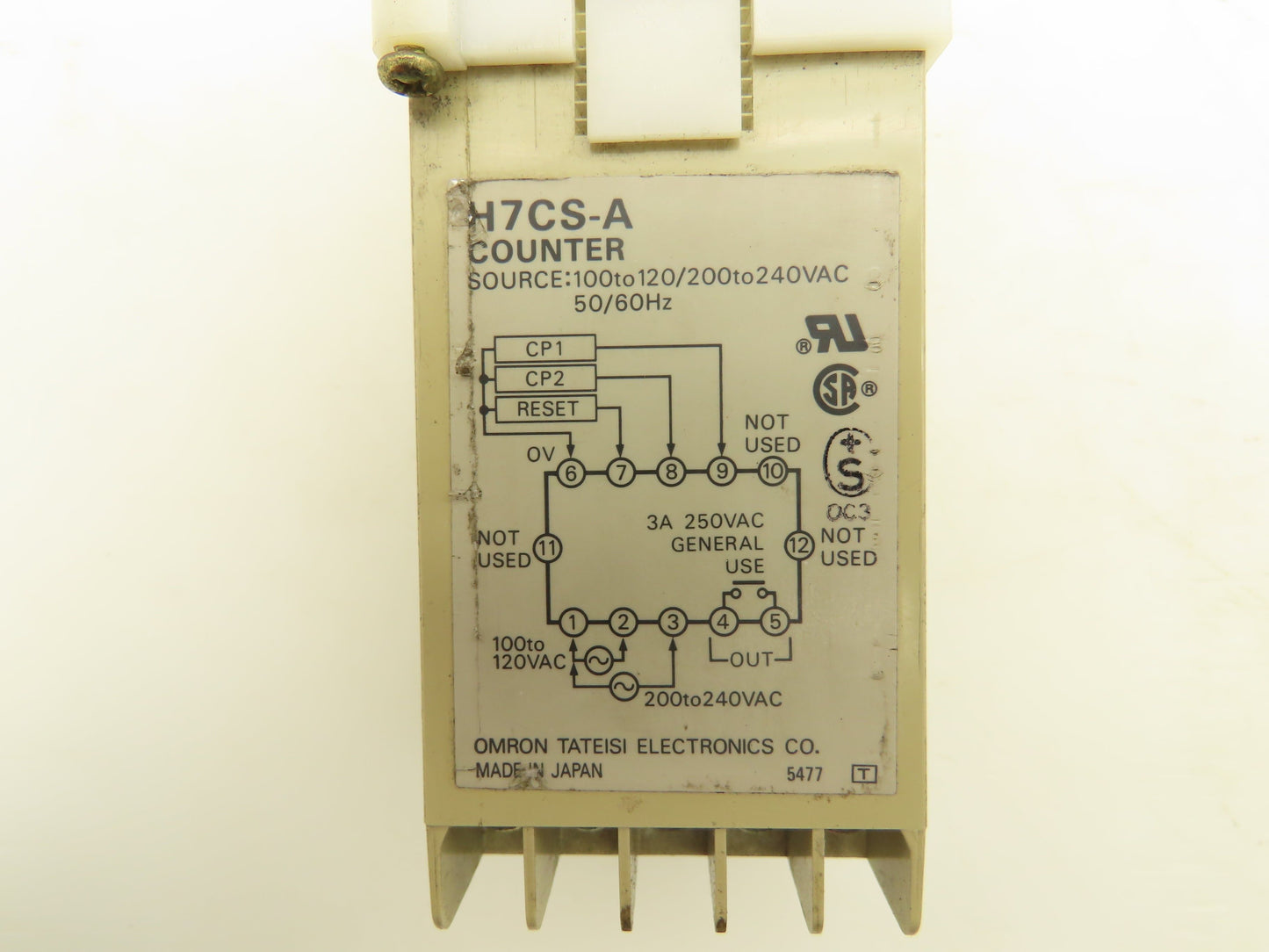 Omron H7CS-A Digital Counter 120/240V Panel Mount