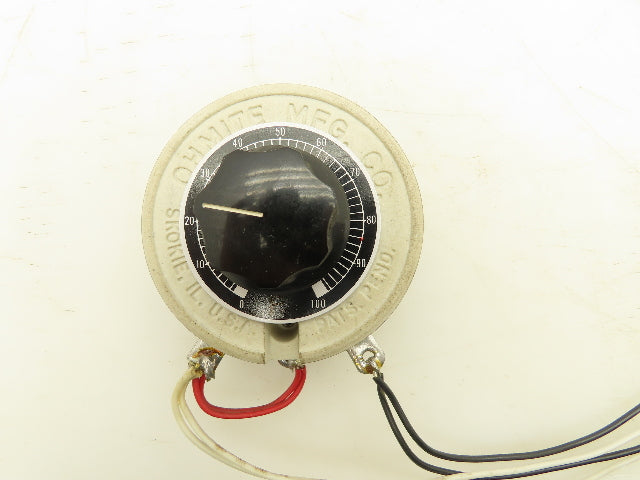 Ohmite RKS100 Rheostat Resistor 100 Ohm 1 Amp 100W Potentiometer Lot of 2