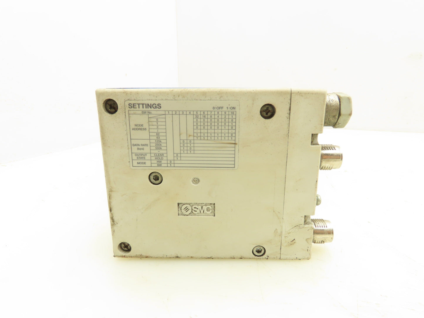 SMC EX260-SDN4 Devicenet Interface Unit With 8 Station Manifold Block 24VDC