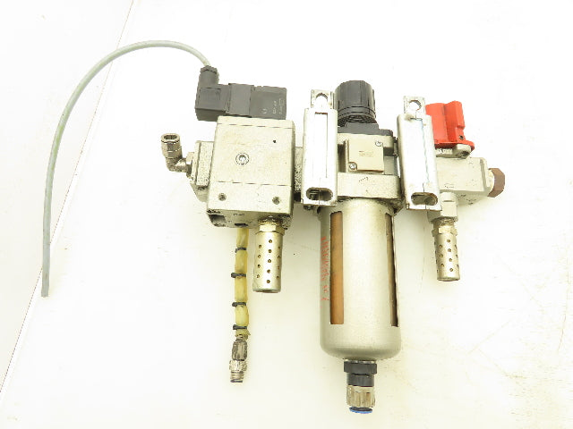 SMC AW40-04CE Filter Regulator With Soft Start Valve And 3 Port Lock Out Valve