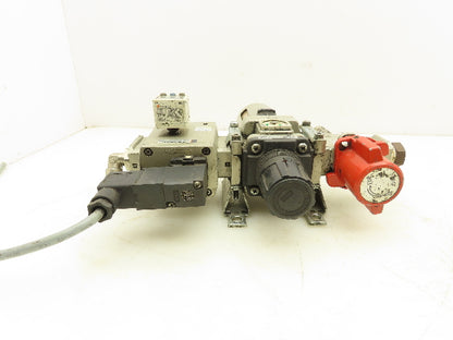 SMC AW40-04CE Filter Regulator With Soft Start Valve And 3 Port Lock Out Valve