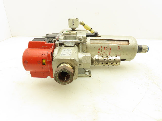 SMC AW40-04CE Filter Regulator With Soft Start Valve And 3 Port Lock Out Valve