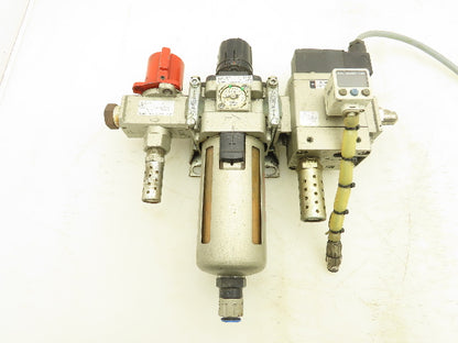 SMC AW40-04CE Filter Regulator With Soft Start Valve And 3 Port Lock Out Valve
