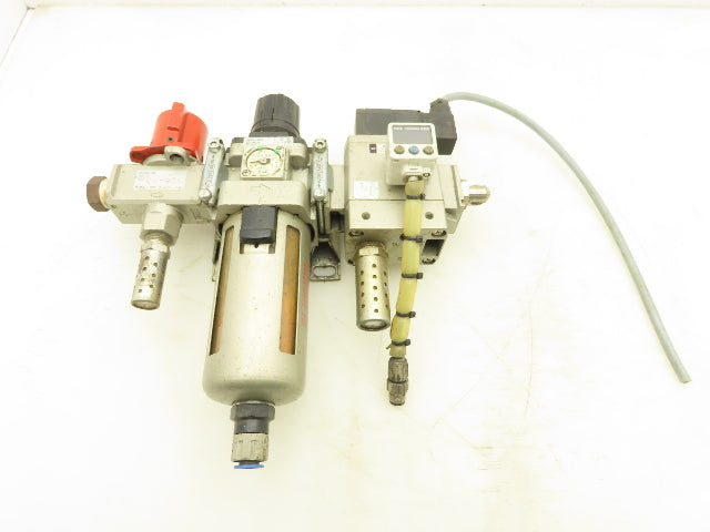 SMC AW40-04CE Filter Regulator With Soft Start Valve And 3 Port Lock Out Valve