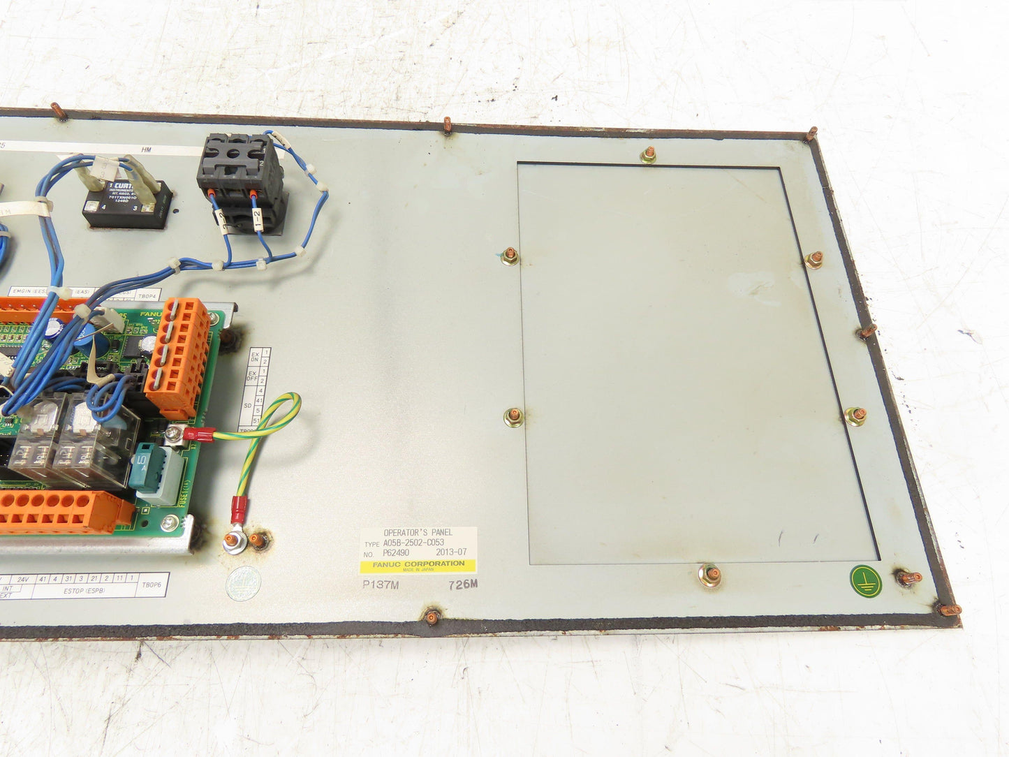 Fanuc A20B-2101-0370/10A A05B-2502-C053 Operator Control Panel