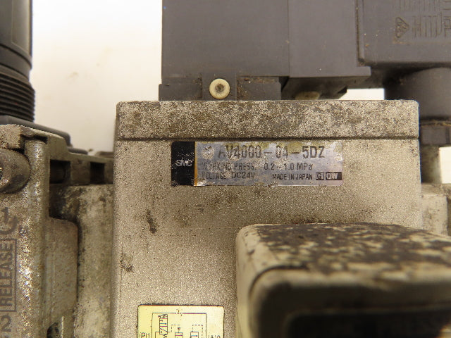 SMC AR40-04 Filter Regulator With Soft Start Valve And 3 Port Lock Out Valve