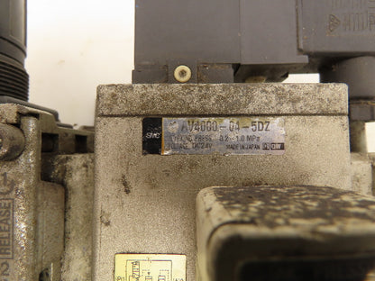 SMC AR40-04 Filter Regulator With Soft Start Valve And 3 Port Lock Out Valve