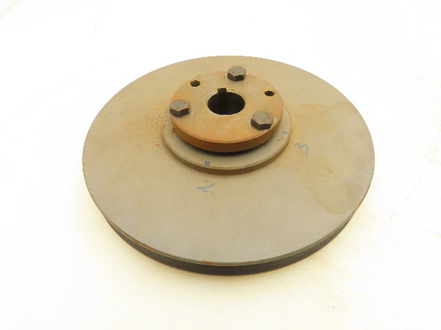 Browning 6J80P Poly-V Sheave 6 Grove Pulley 8" OD 1" P1 Bushing Bore