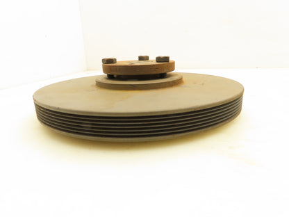Browning 6J80P Poly-V Sheave 6 Grove Pulley 8" OD 1" P1 Bushing Bore
