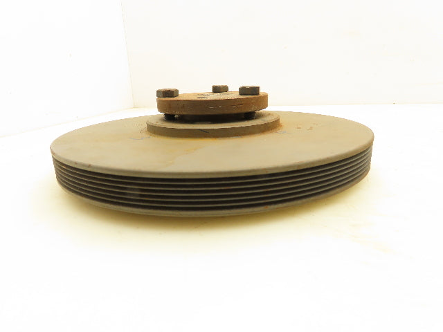 Browning 6J80P Poly-V Sheave 6 Grove Pulley 8" OD 1" P1 Bushing Bore