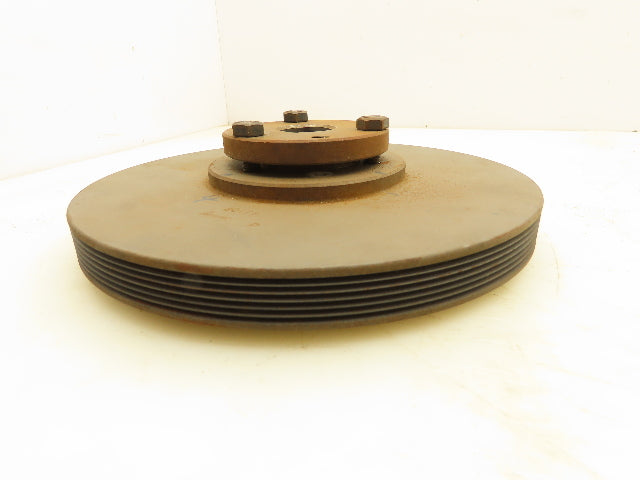 Browning 6J80P Poly-V Sheave 6 Grove Pulley 8" OD 1" P1 Bushing Bore