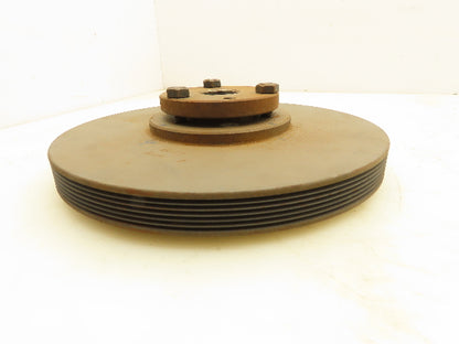 Browning 6J80P Poly-V Sheave 6 Grove Pulley 8" OD 1" P1 Bushing Bore