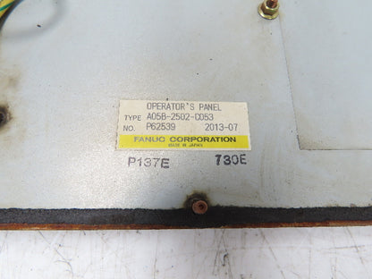 Fanuc A05B-2502-C053 Operator Control Panel
