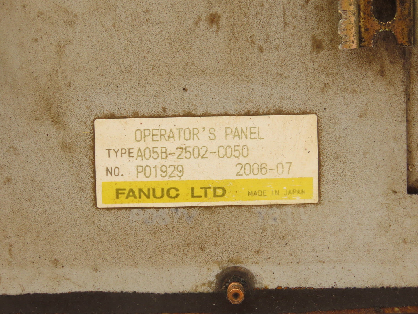 Fanuc A05B-2502-C050 Operator Control Panel
