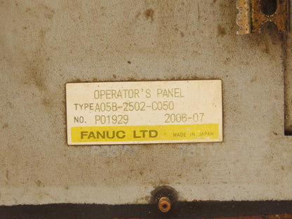 Fanuc A05B-2502-C050 Operator Control Panel