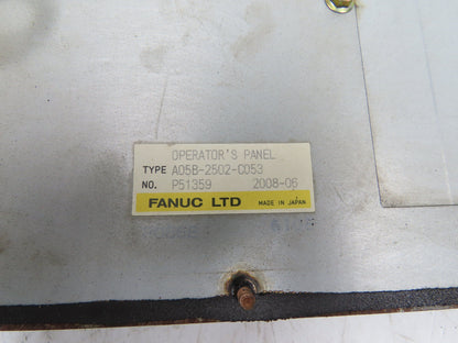 Fanuc A05B-2502-C053 Operator Control Panel