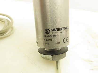 Werma 69400055 Signal Light Tower 24VDC Green Amber Red Stainless IP65