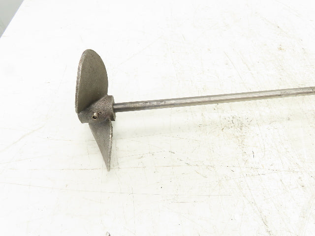 Air Motor Pneumatic Paint Mixer Agitator 3-Blade 6" Impeller 26" Length