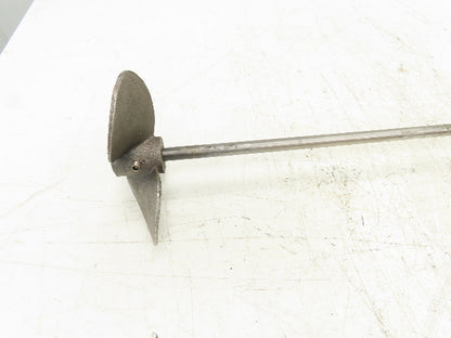 Air Motor Pneumatic Paint Mixer Agitator 3-Blade 6" Impeller 26" Length