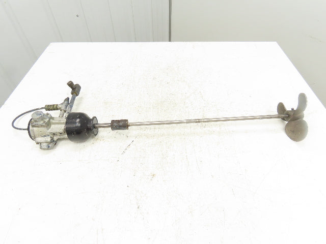 Air Motor Pneumatic Paint Mixer Agitator 3-Blade 6" Impeller 26" Length