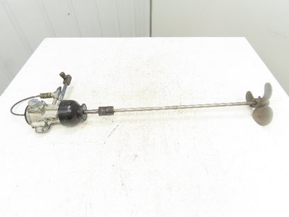 Air Motor Pneumatic Paint Mixer Agitator 3-Blade 6" Impeller 26" Length