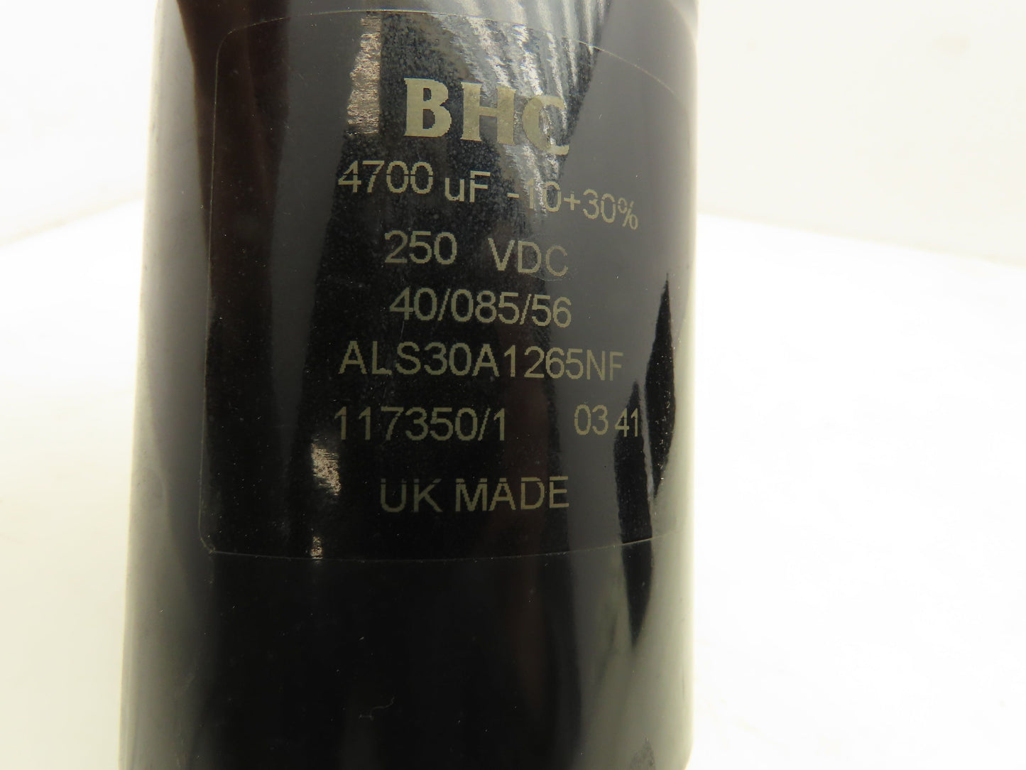 BHC ALS30A1265NF 4700uF -10+30% 250VDC Electrolytic Capacitor Lot Of 4
