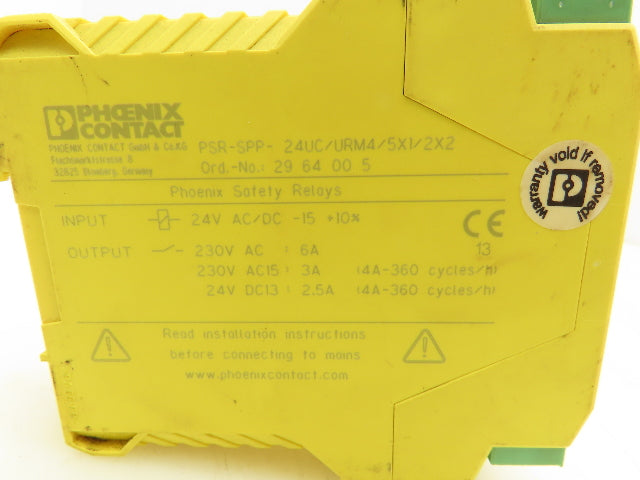 Phoenix Contact PSR-SPP-24UC/URM4/5X1/2X2 Safety Relay Extension Module Lot of 2