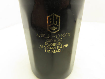 BHC ALS20A1154NF Capacitor 4700 µf -10+30% 250 VDC